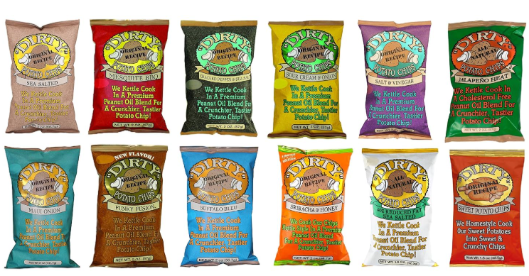 Individual Dirty Chips Bags - Assortment